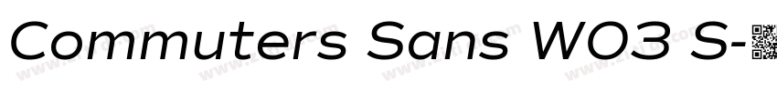 Commuters Sans W03 S字体转换